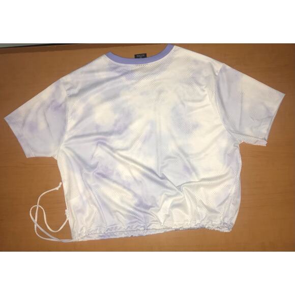 Nike Icon Clash Mesh AOP T-Shirt drawstring waist women's size 1x NEW - Picture 5 of 6